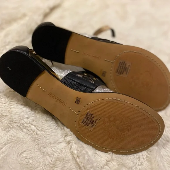 Vince Camuto NWOB Black Strappy Gladiator Sandals size 8.5 - Picture 7 of 7